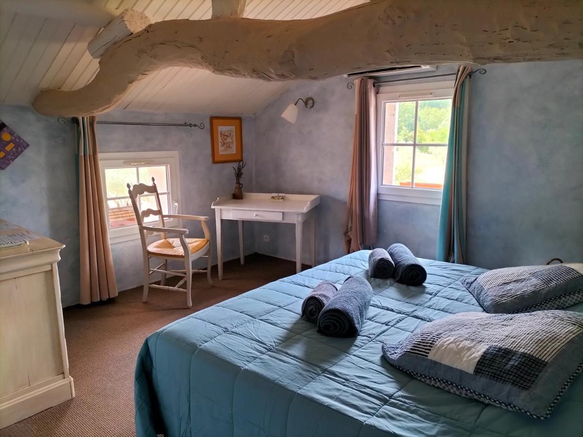 Chambre Olivette Mas Bel Esperance Saint-Andre-d'Olerargues Eksteriør billede